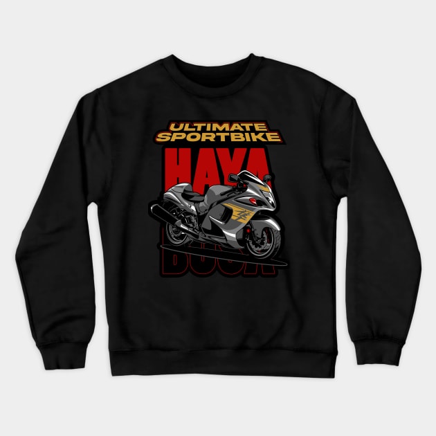 Suzuki Hayabusa Crewneck Sweatshirt by aredie19